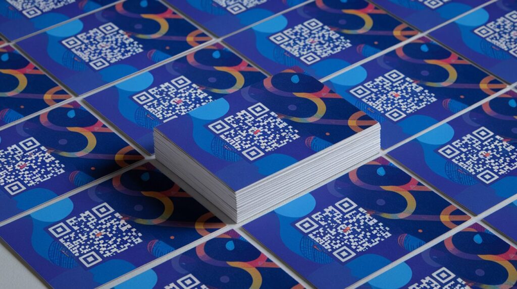 cartão de visitas com qr code