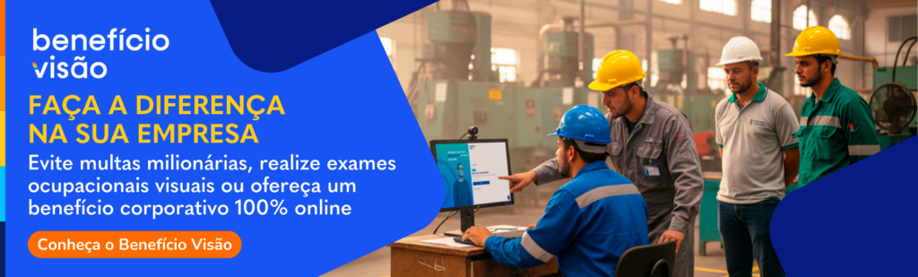banner explicando o que é o Benefício Visão, que ajuda a identificar colaboradores PcD visual na empresa